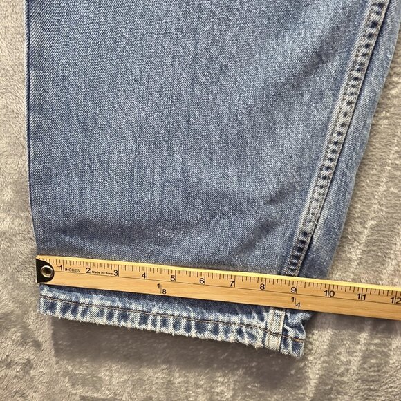 Levis 569 Jeans Mens 40x32 Blue Light Wash Loose Straight Fit Zip Fly 5 Pocket - Picture 10 of 10